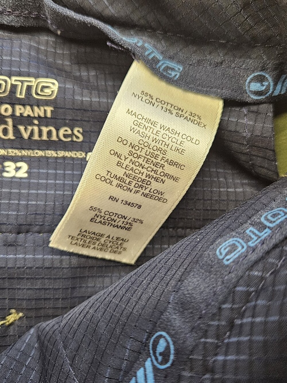 Vineyard Vines OTG Pants Mens 34x32 Green On the Go Performance Chino Golf Beach - Picture 4 of 8